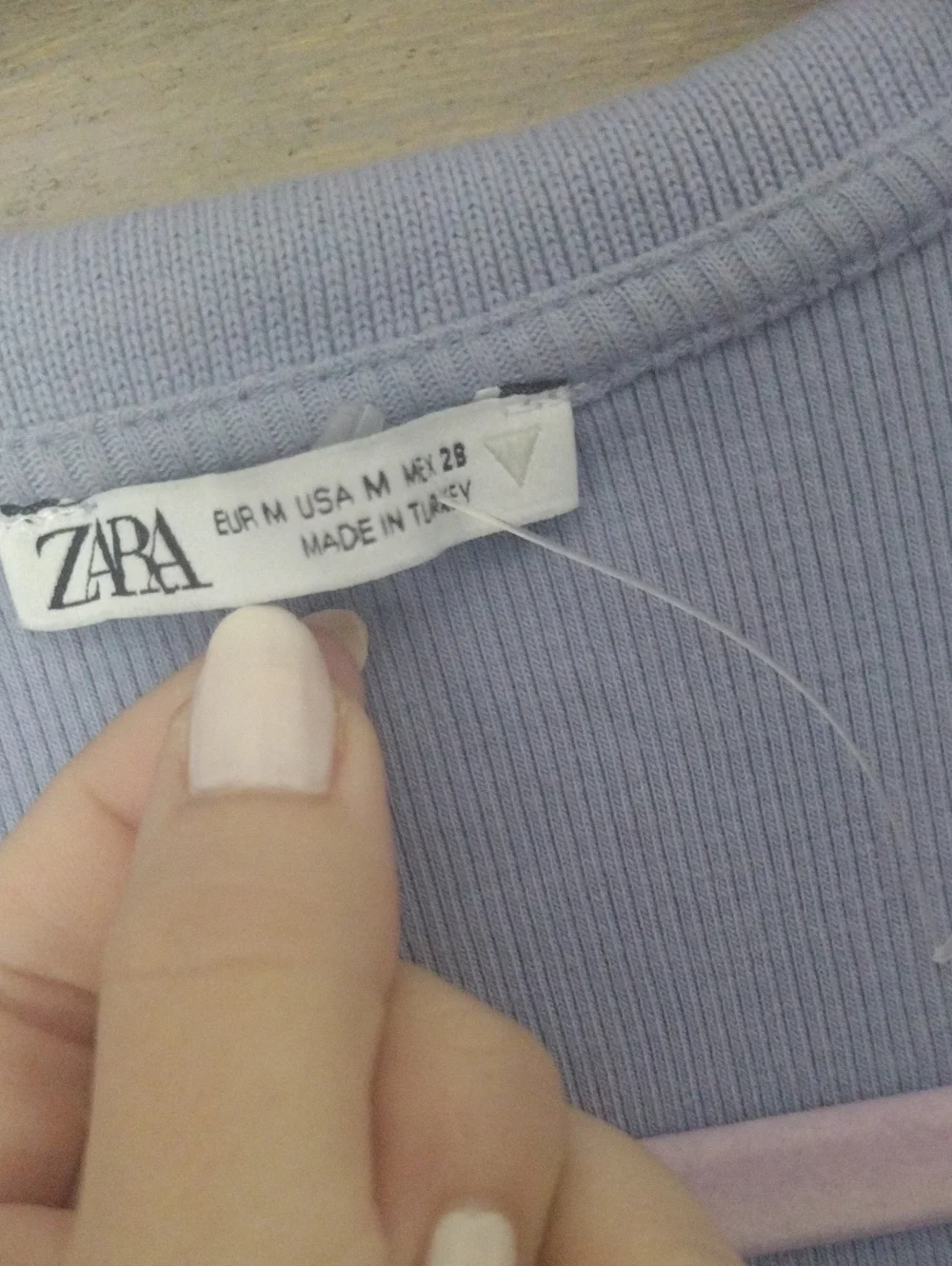 Zara Light Blue Polo V-Neck Short Sleeve Dress - Picture 3 of 4